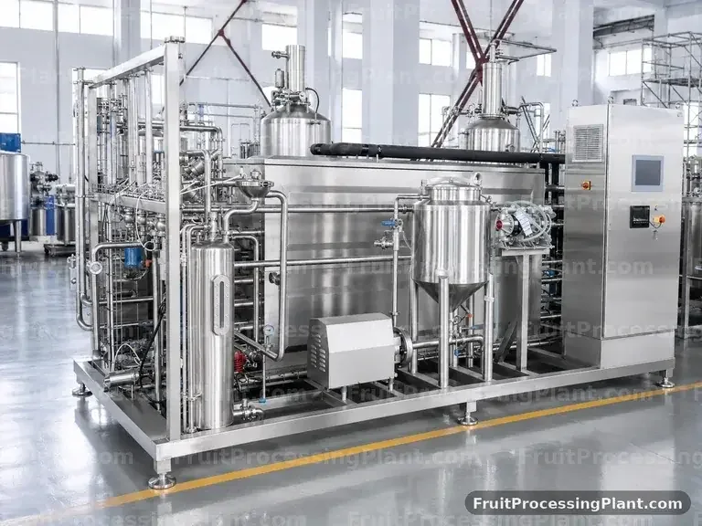 Stérilisateur tubulaire pour jus et pulpes de fruits de la passion